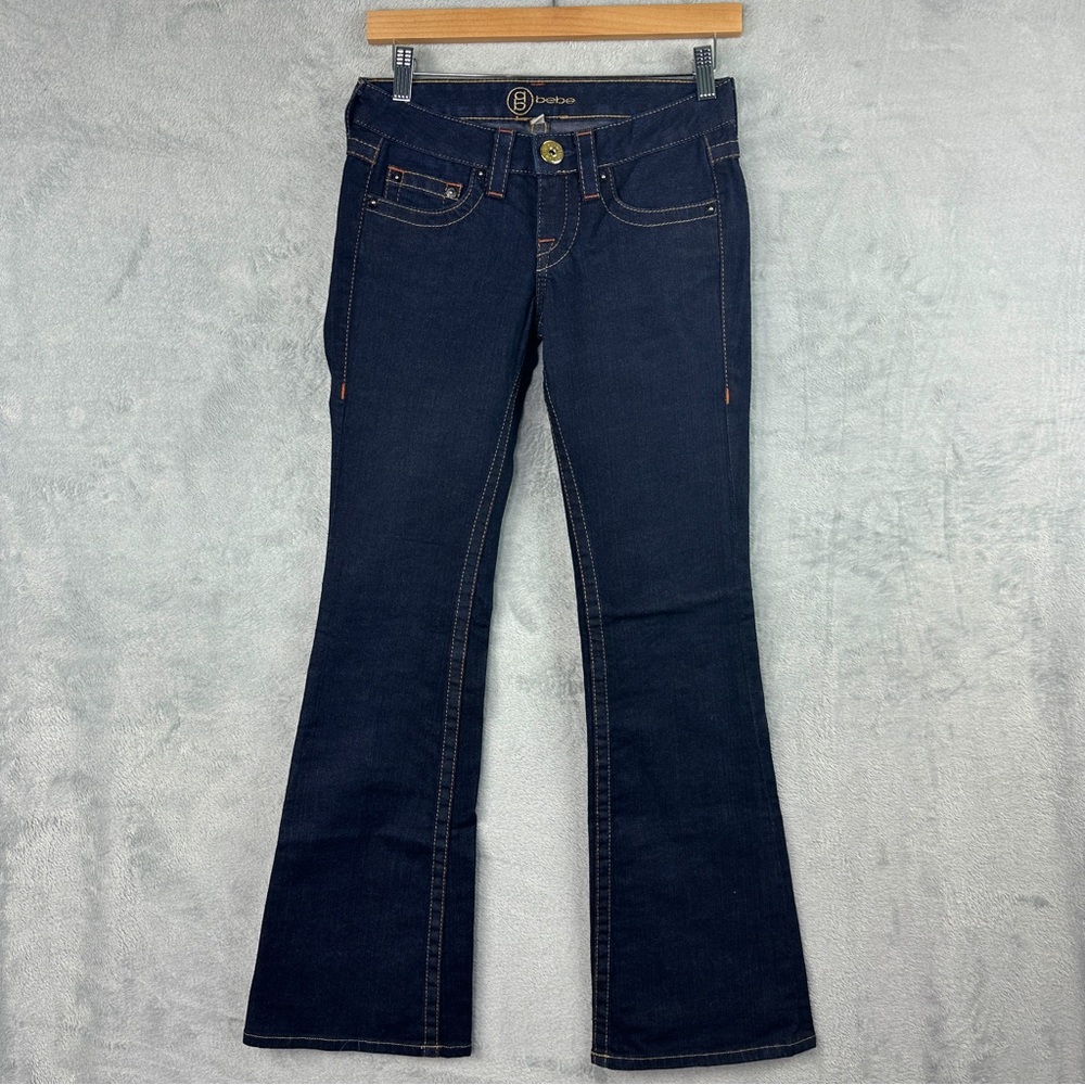 Bebe jeans women’s dark wash denim petite size 25p
